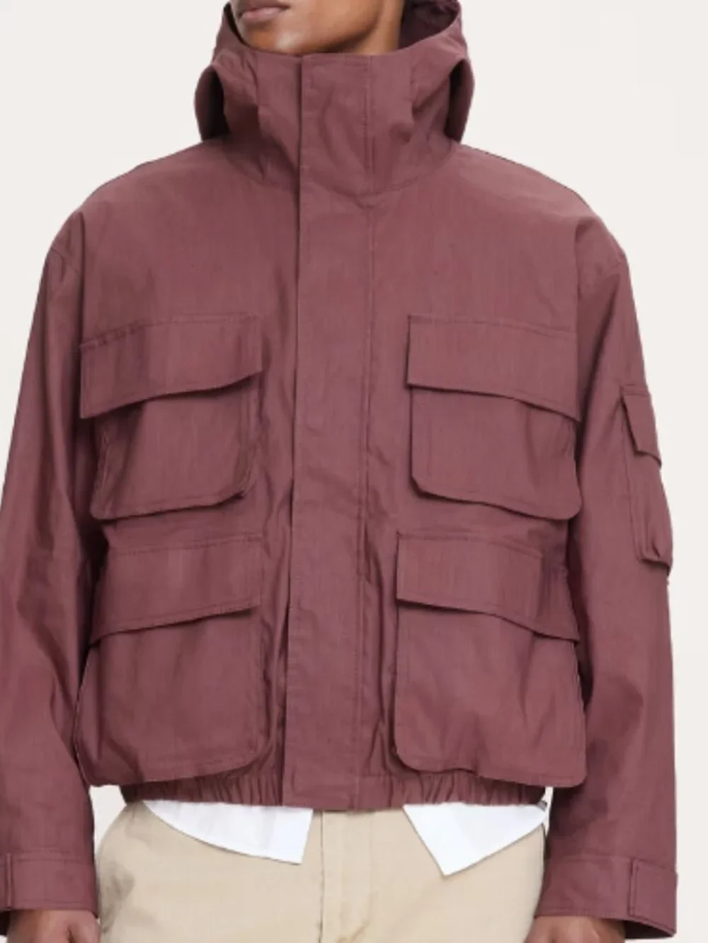 Banana Republic Hemp-Blend Hooded Field Jacket